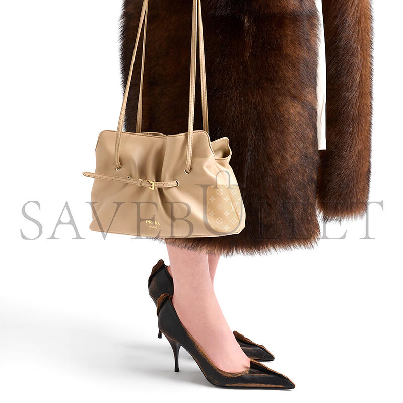 PRADA DADA SMALL NAPPA LEATHER BAG 1BG586 (25*18.5*11.5cm) PRADA DADA SMALL NAPPA LEATHER BAG 1BG586 (25*18.5*11.5cm)